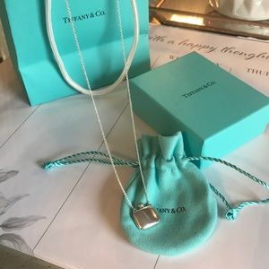 Tiffany & Co. Silver perfume bottle necklace